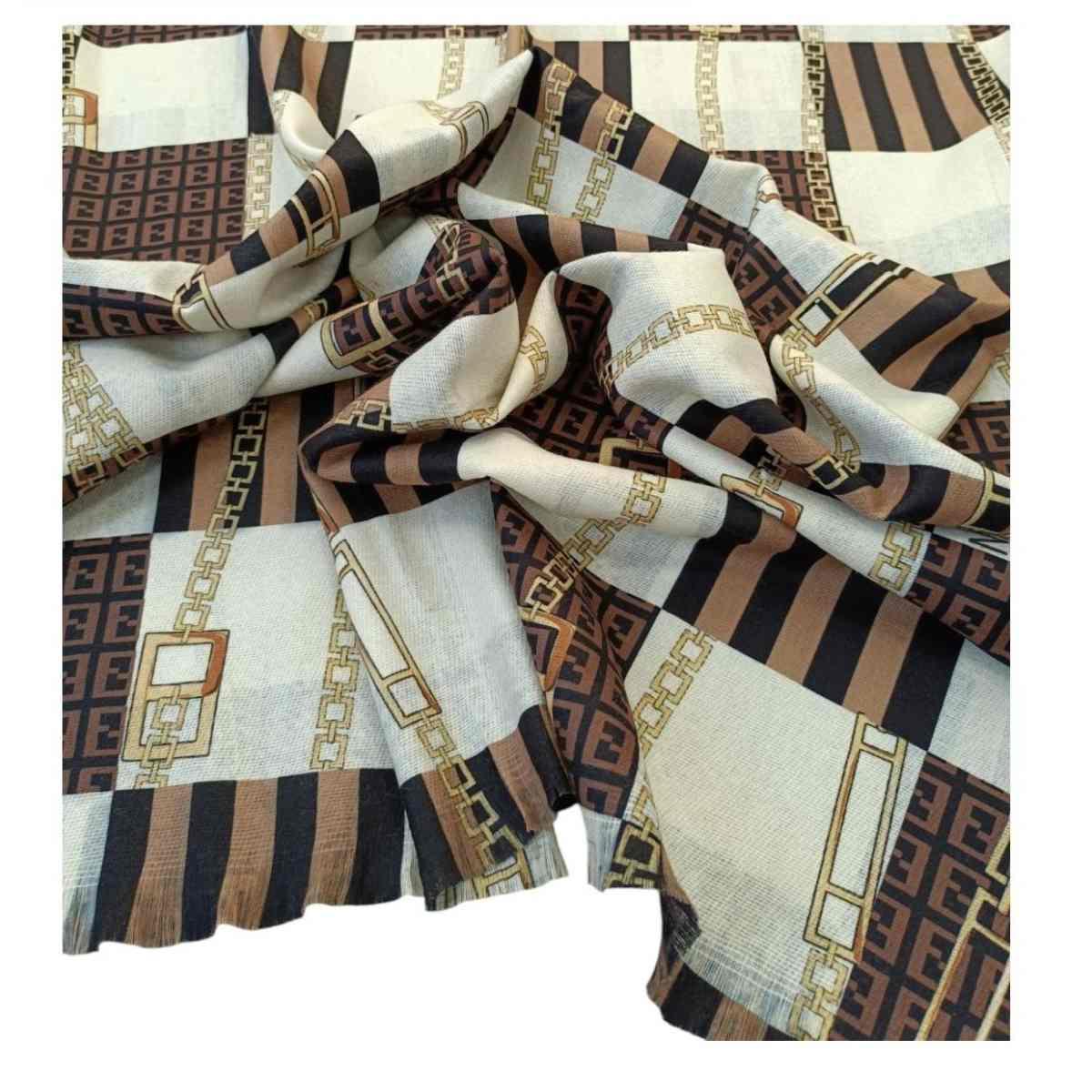 Sciarpa donna in viscosa Nazareno Gabrielli in busta regalo
