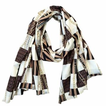 Sciarpa donna in viscosa Nazareno Gabrielli in busta regalo