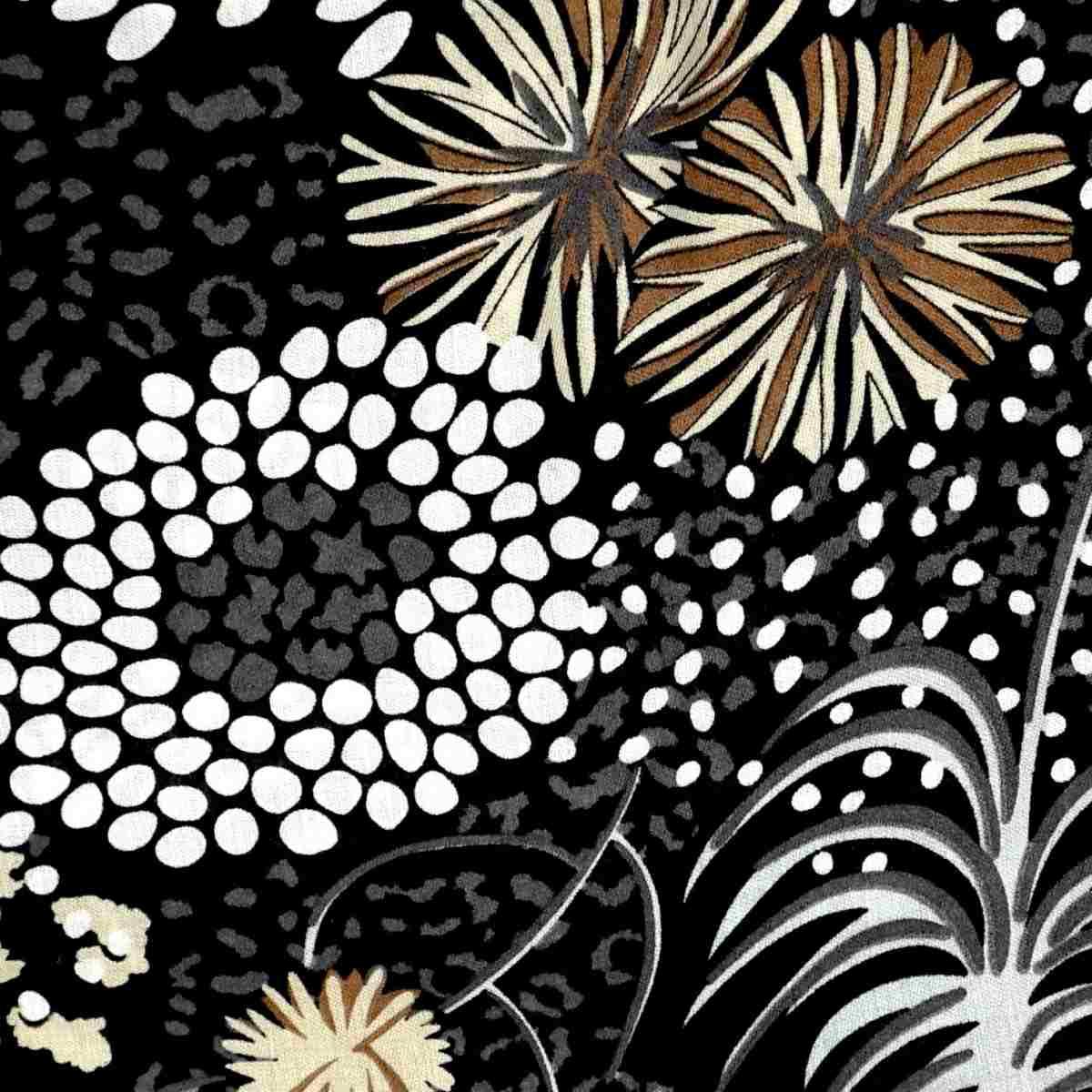 Sciarpa donna motivo floreale stilizzato in viscosa Regina Schrecker