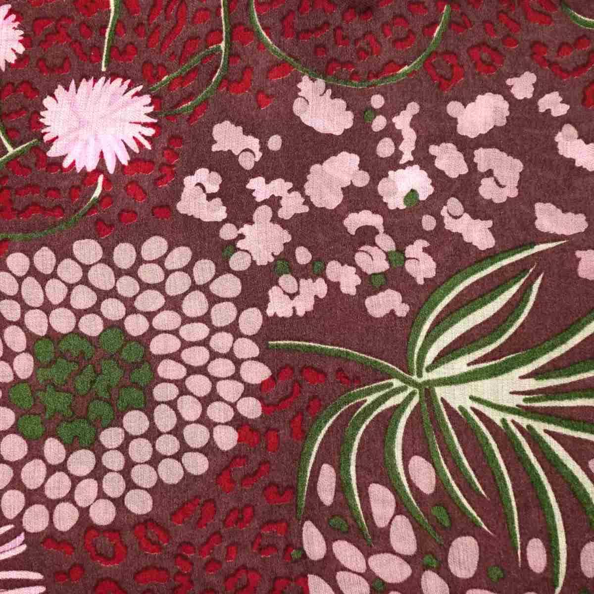 Sciarpa donna motivo floreale stilizzato in viscosa Regina Schrecker