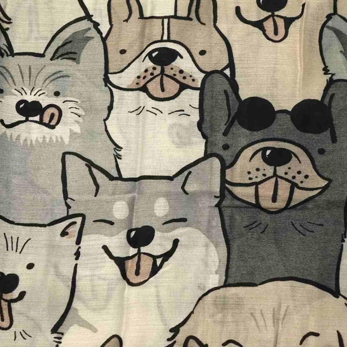 Sciarpa donna fantasia con cani in viscosa Regina Schrecker