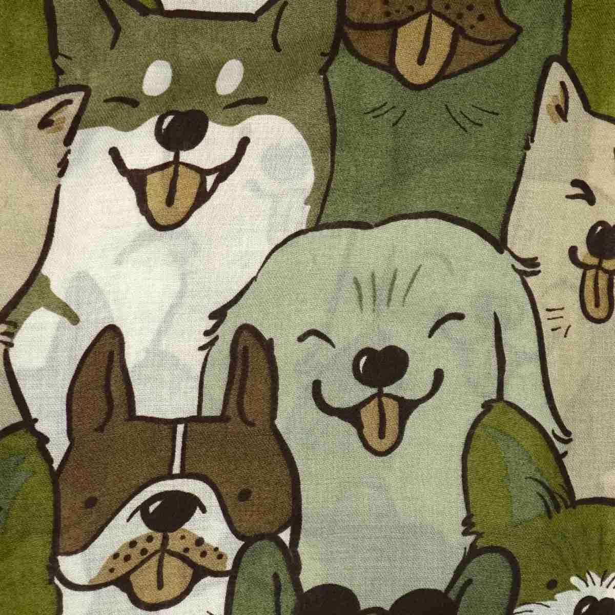 Sciarpa donna fantasia con cani in viscosa Regina Schrecker