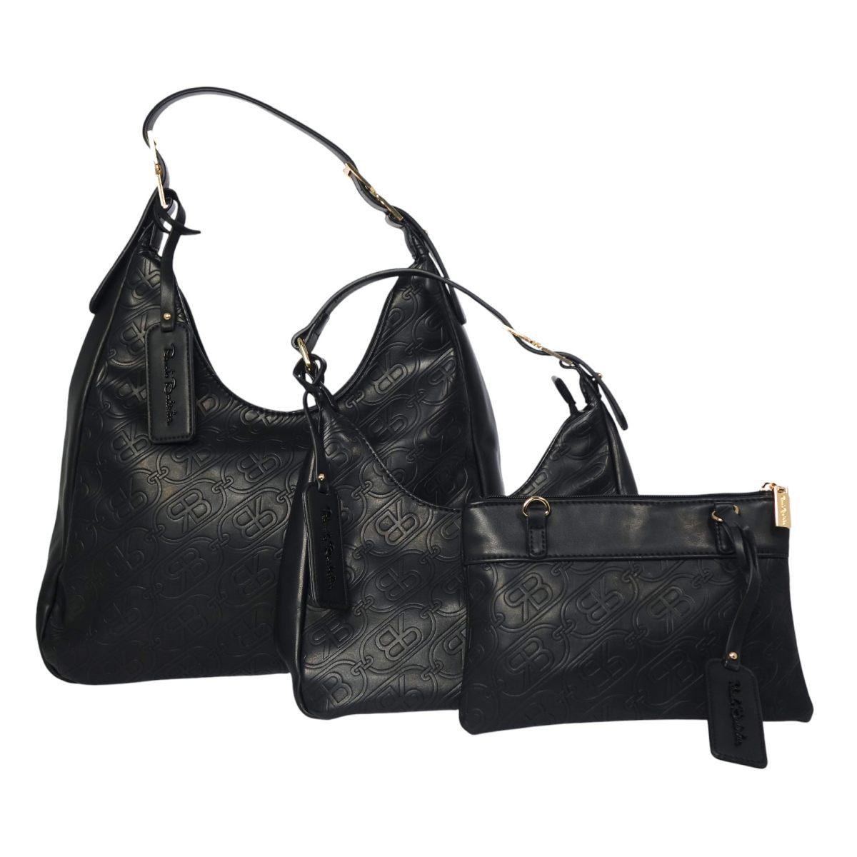 Set donna 3 pezzi borsa sacca e pochette Naj-Oleari