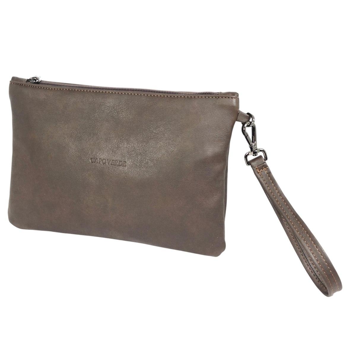 Bustina uomo in ecopelle con manico Capoverde made in Italy