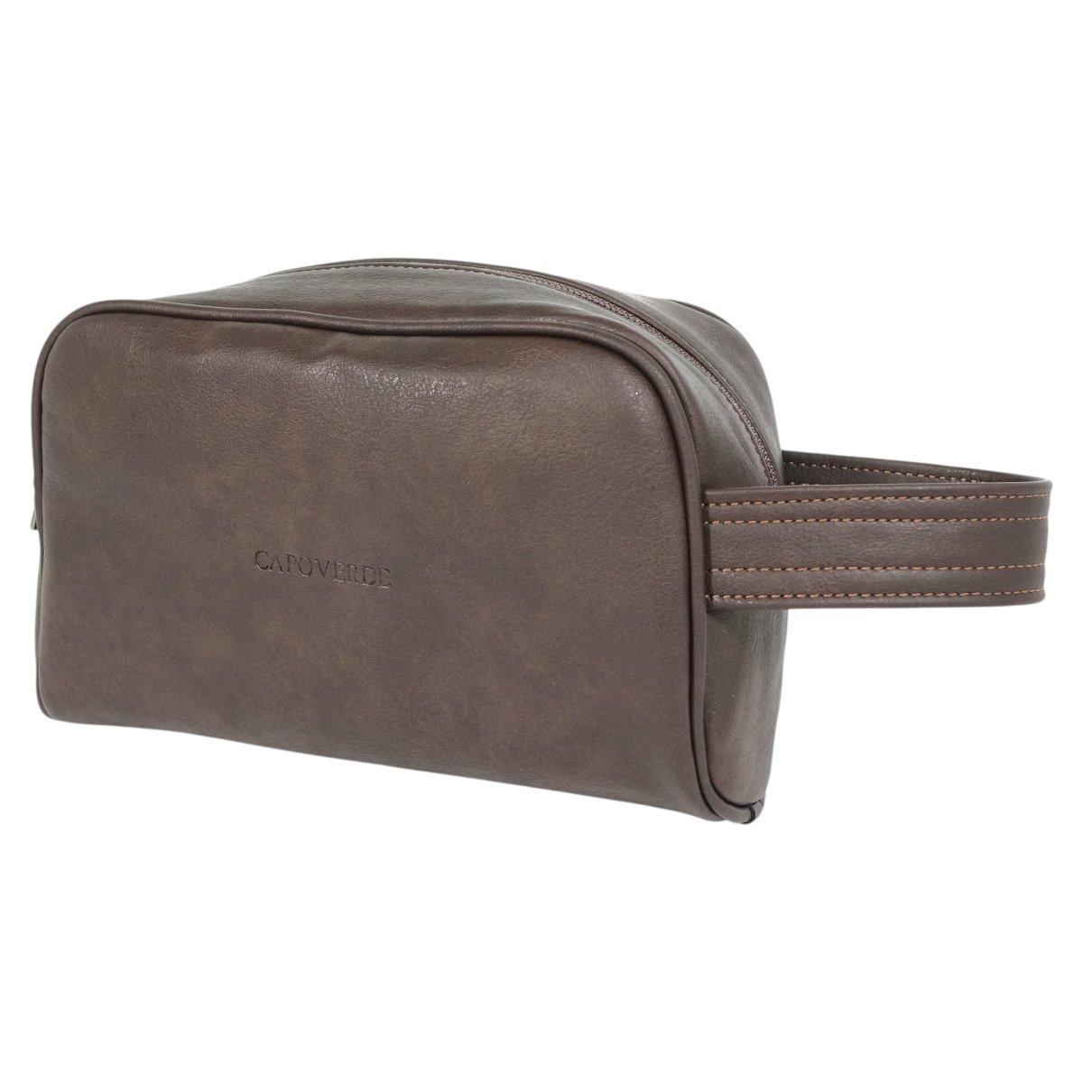 Pochette uomo in ecopelle con manico Capoverde Made in Italy