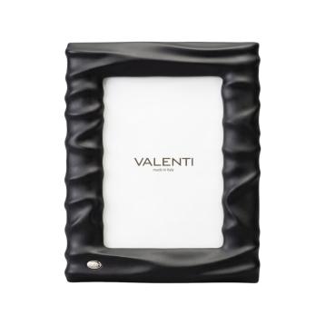 Cornice portafoto in resina nera onde 15x20 cm Valenti