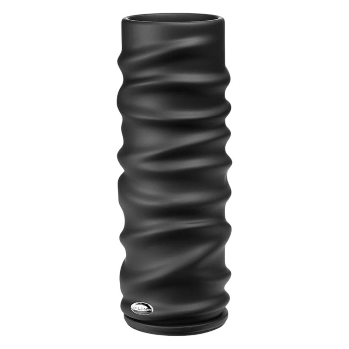 Vaso in resina nero onde d.9 x h.25 cm Valenti
