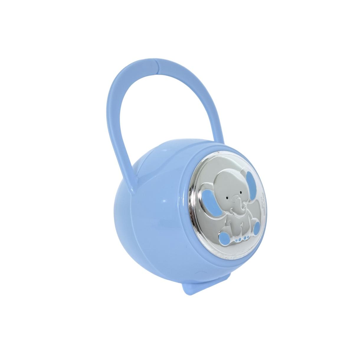 Spilla portaciuccio azzurro elefantino Valenti