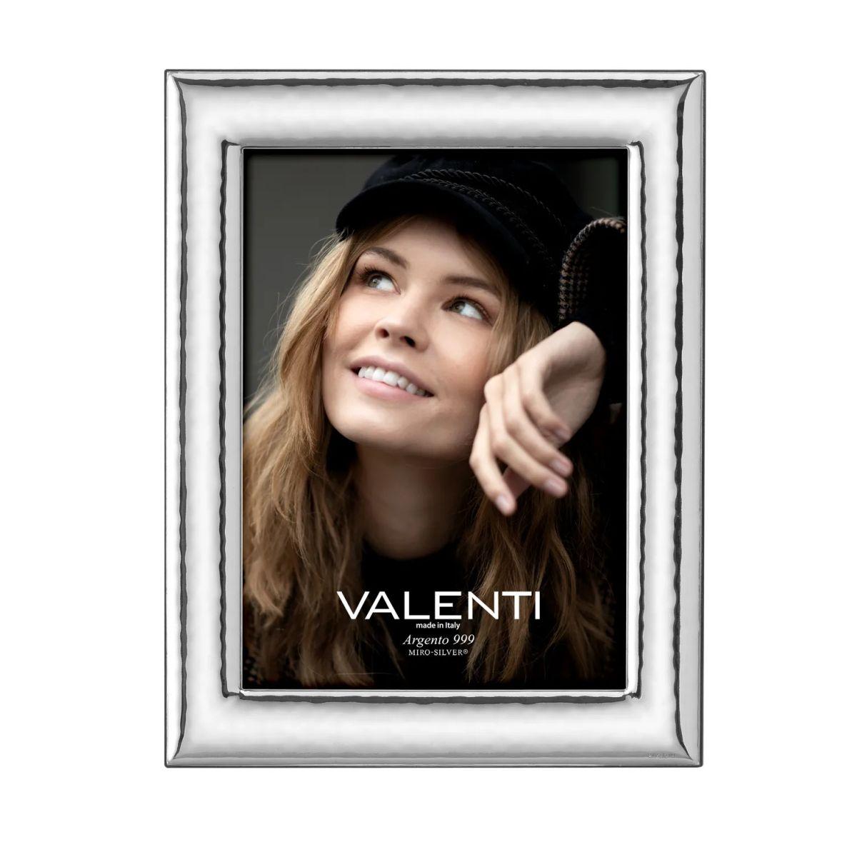 Cornice portafoto lucida martellata 3x13 cm Valenti