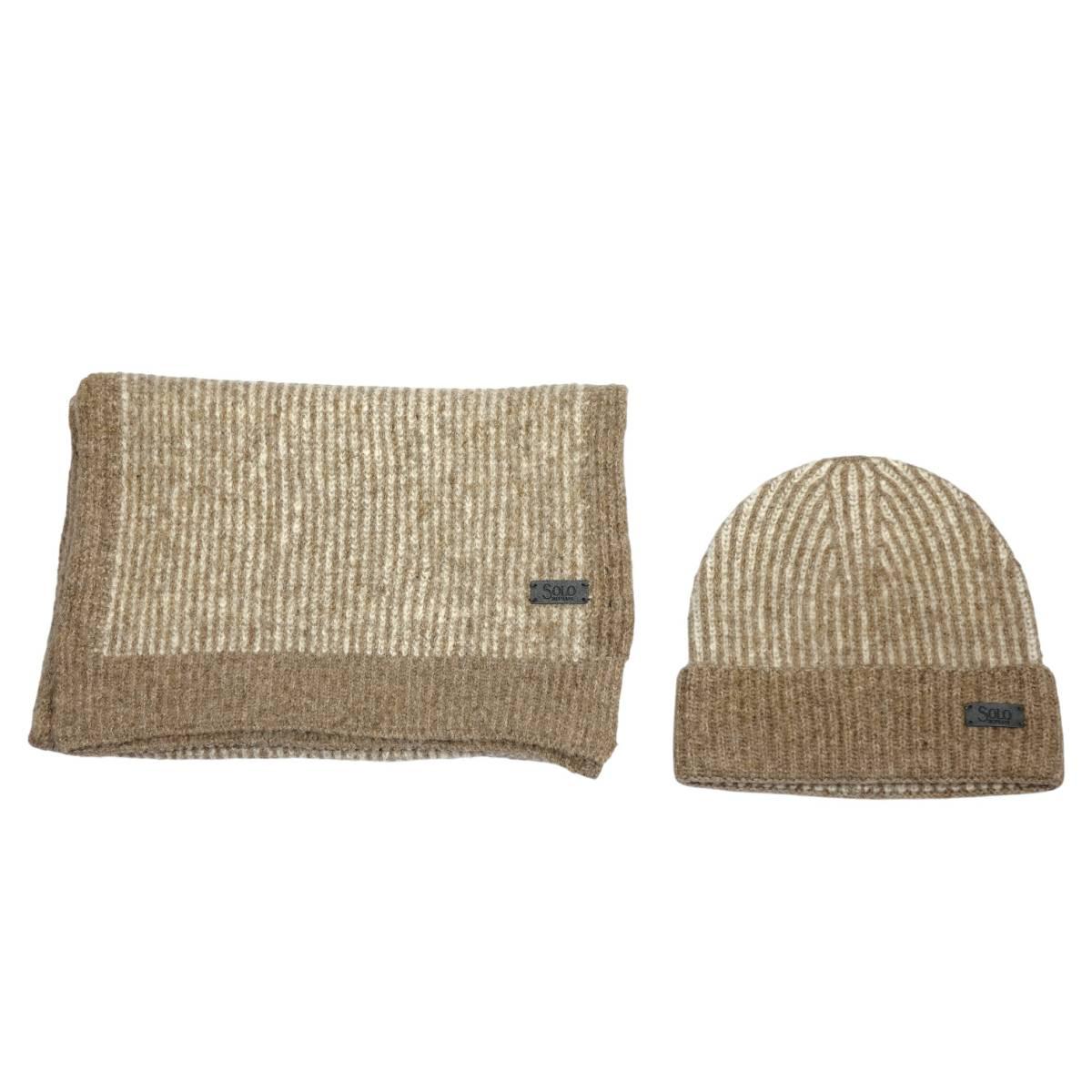 Set coordinato donna cappello e sciarpa in box Solo Soprani