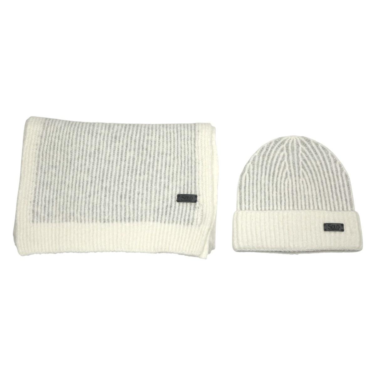 Set coordinato donna cappello e sciarpa in box Solo Soprani