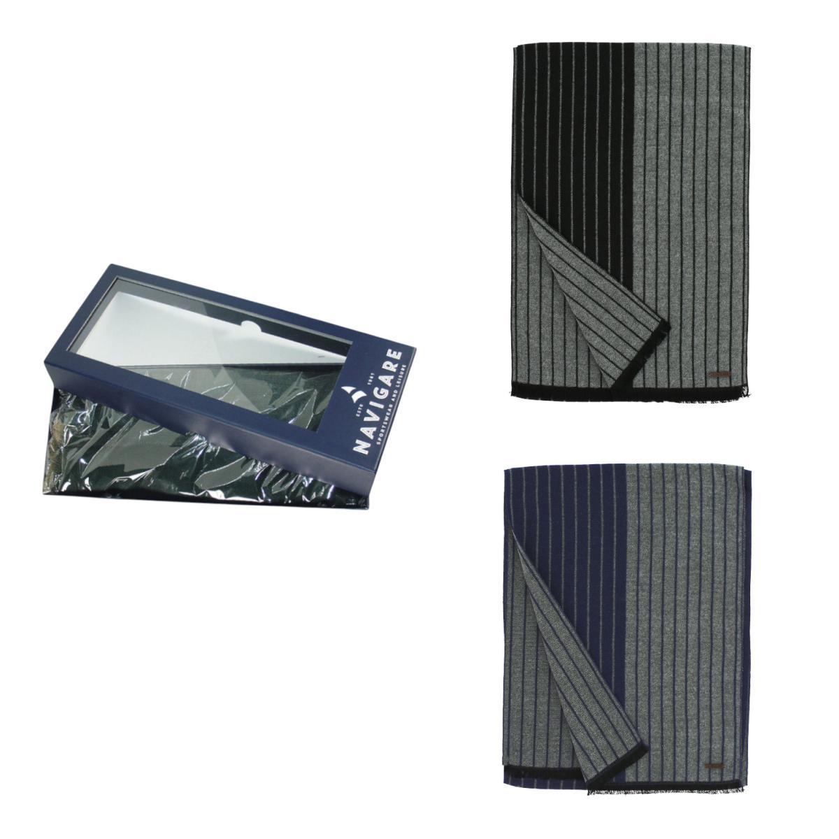 Sciarpa uomo rrighe doppio colore Navigare