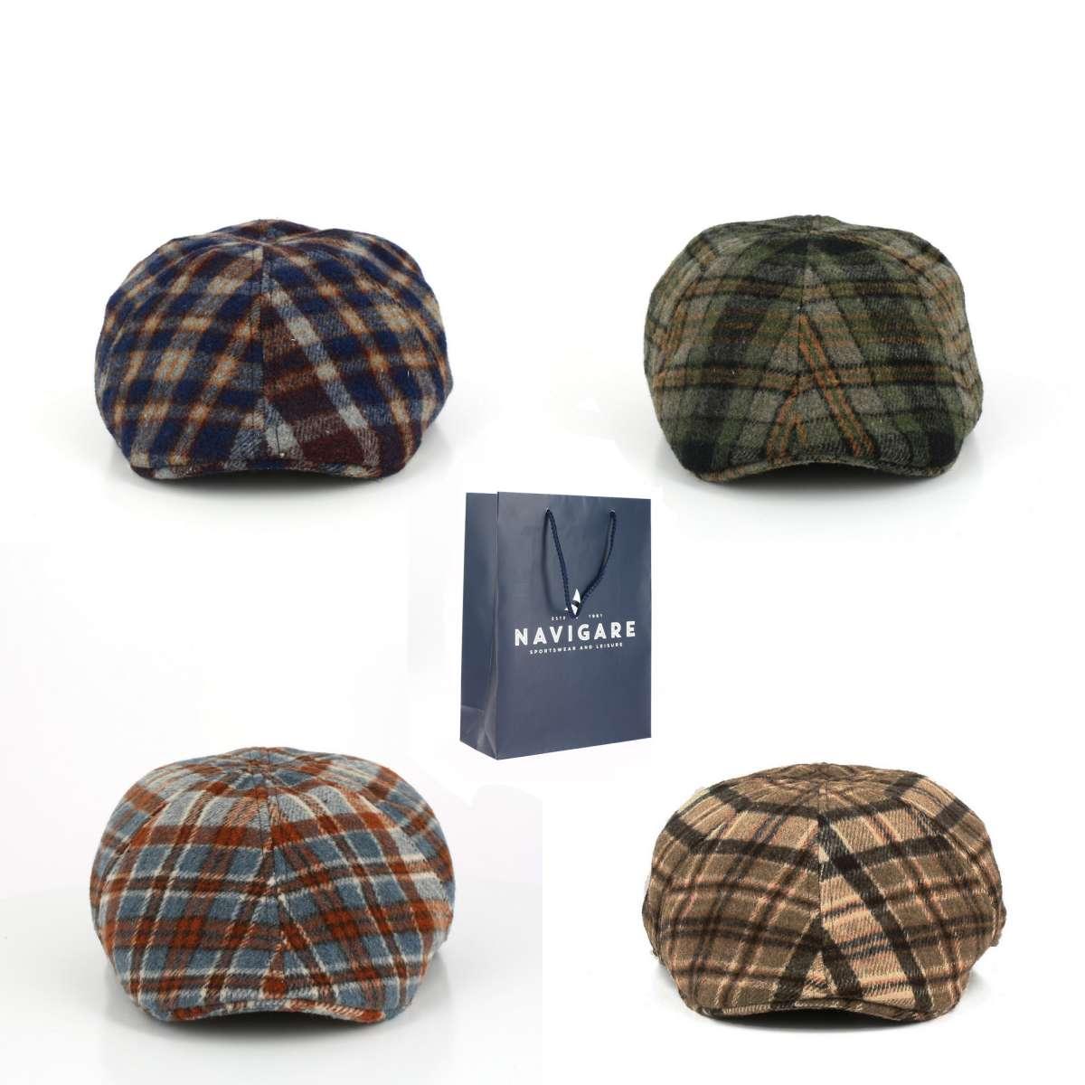 Cappello coppola uomo fantasia scozzese Navigare
