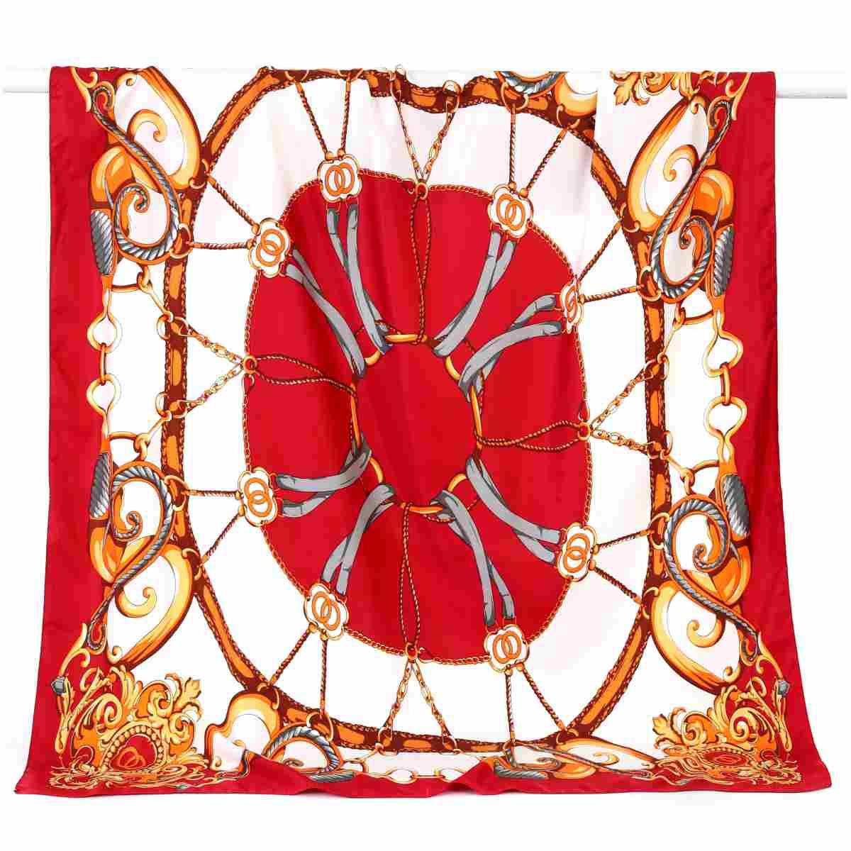 Sciarpa donna in seta fantasie barocche Capoverde