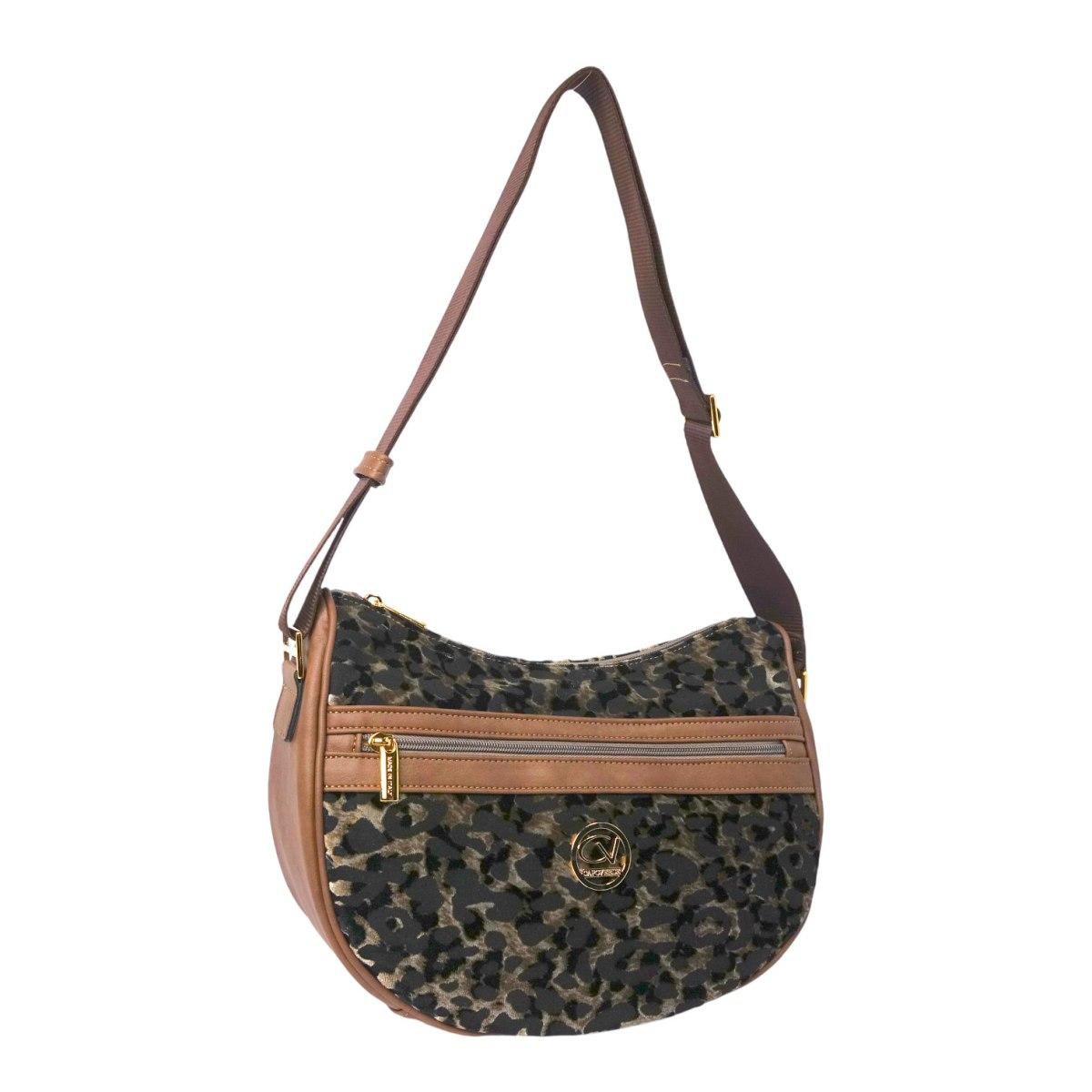 Tracolla donna Capoverde in tessuto maculato cangiante Made in Italy