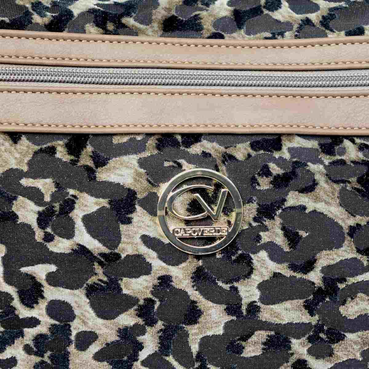 Tracolla donna Capoverde in tessuto maculato cangiante Made in Italy