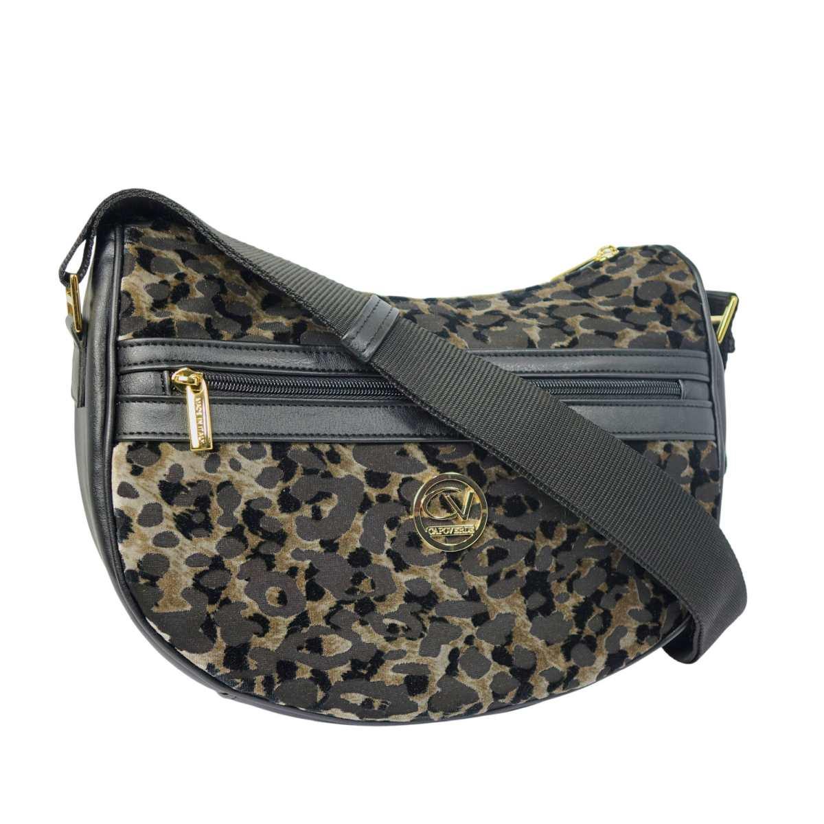 Tracolla donna Capoverde in tessuto maculato cangiante Made in Italy