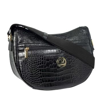 Tracolla donna Capoverde in ecopelle stampa coccodrillo Made in Italy