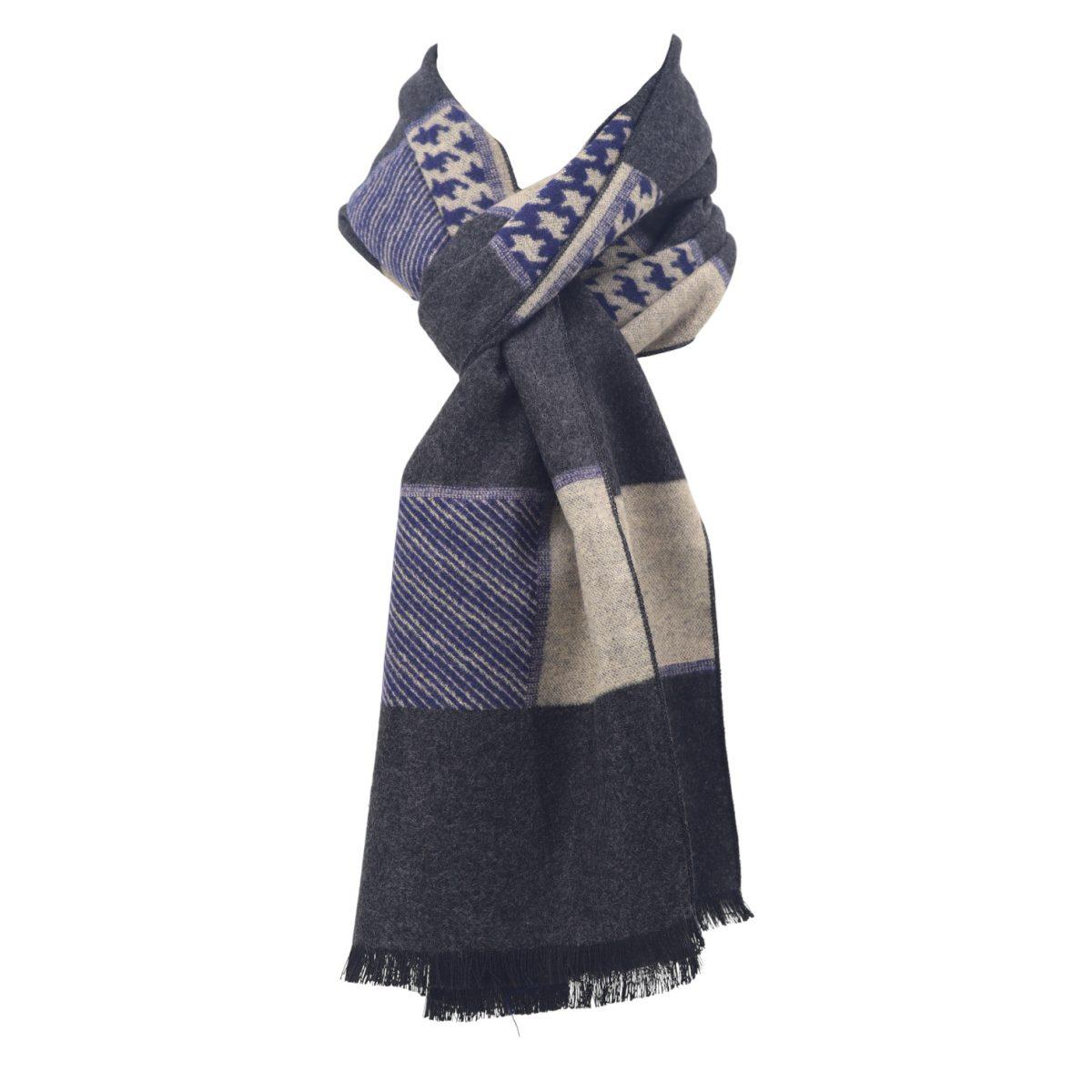 Sciarpa uomo mix di fantasie in viscosa Roncato