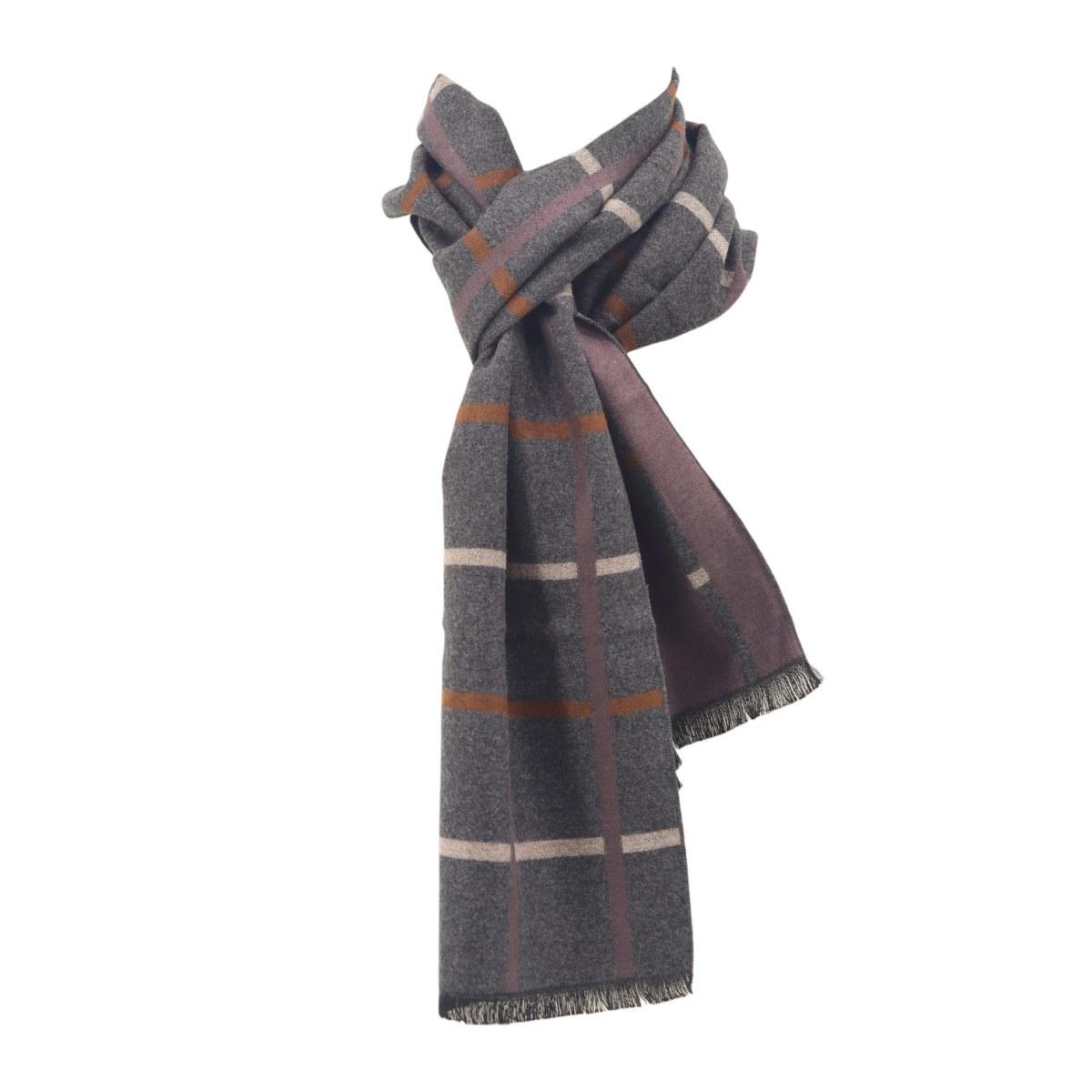 Sciarpa uomo a quadri in viscosa Roncato