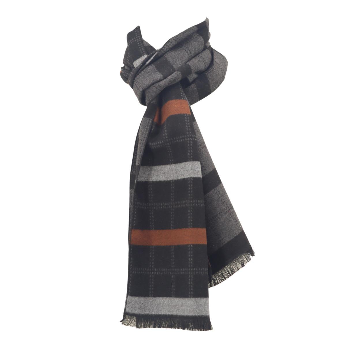 Sciarpa uomo a quadri in viscosa Roncato