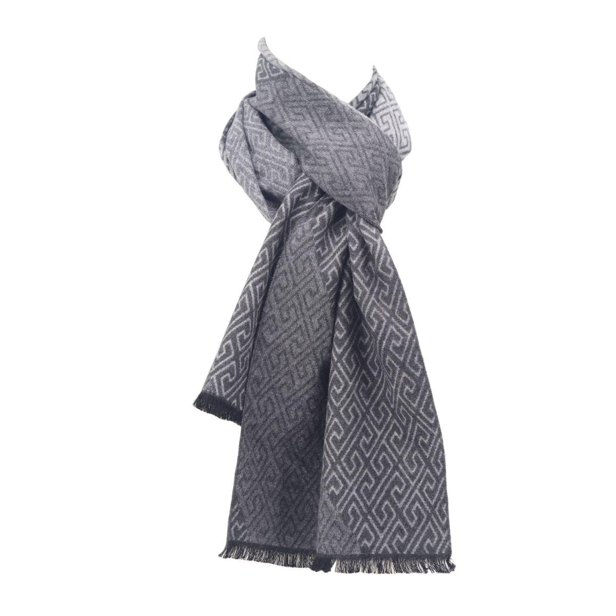 Sciarpa uomo motivo geometrico in viscosa Roncato