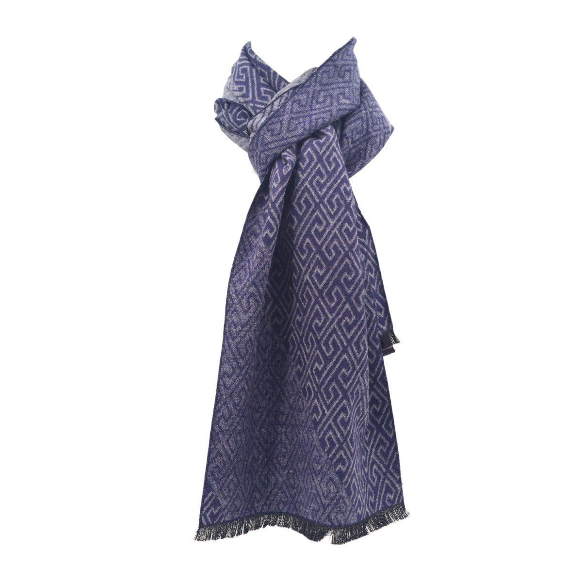 Sciarpa uomo motivo geometrico in viscosa Roncato