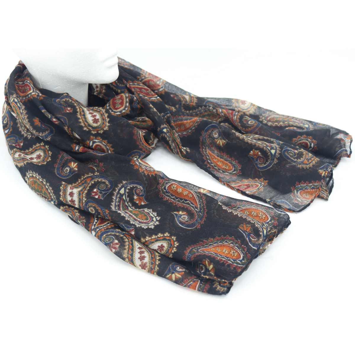 Sciarpa donna motivo paisley in poliestere Roncato