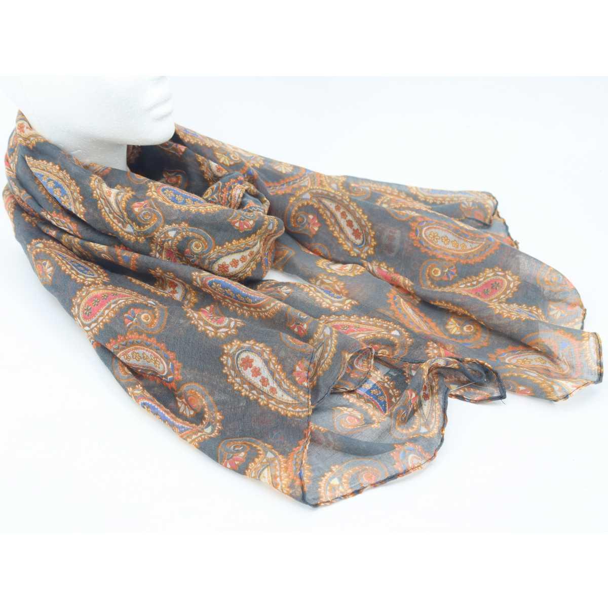 Sciarpa donna motivo paisley in poliestere Roncato