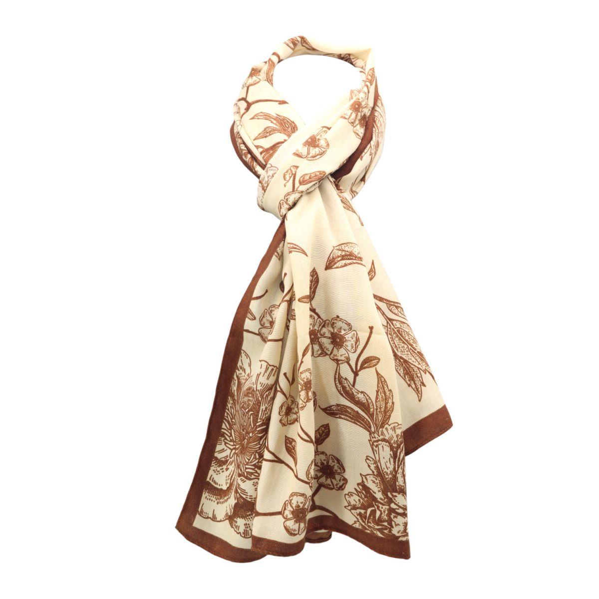 Sciarpa donna stampa floreale in viscosa Roncato