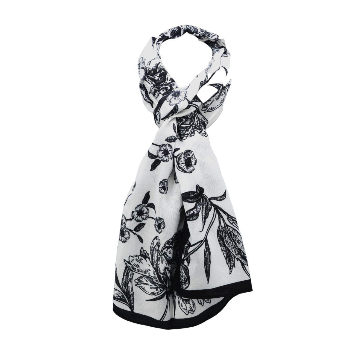 Sciarpa donna stampa floreale in viscosa Roncato