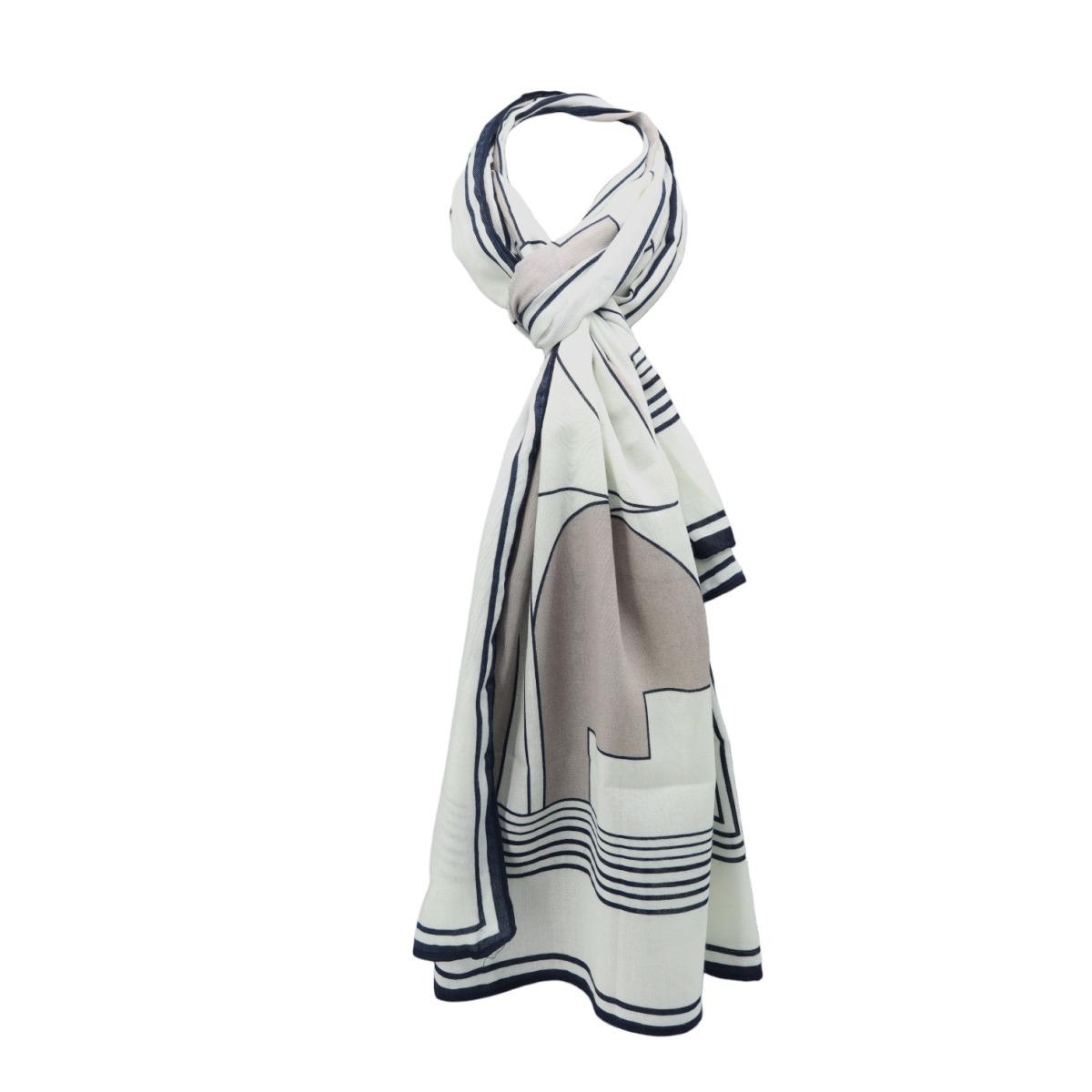 Sciarpa donna motivo geometrico in viscosa Roncato