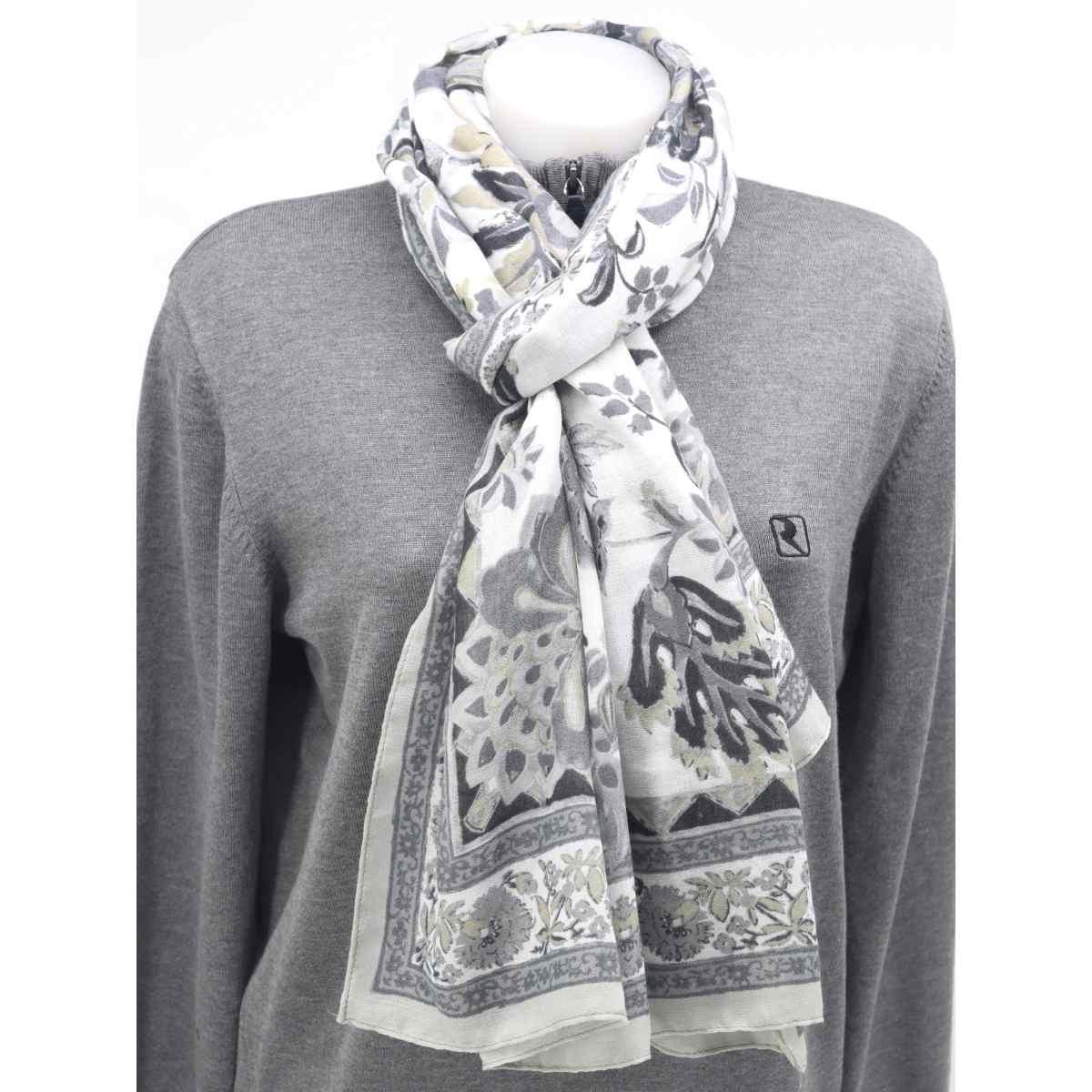 Sciarpa donna stampa floreale stile boho in poliestere Roncato