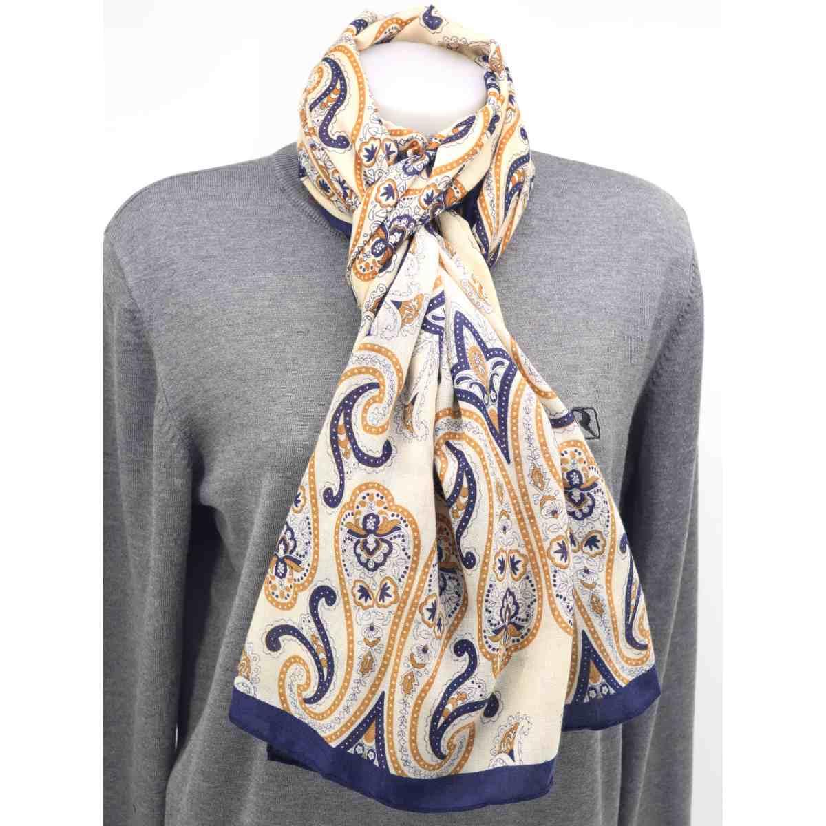 Sciarpa donna motivo paisley in poliestere Roncato