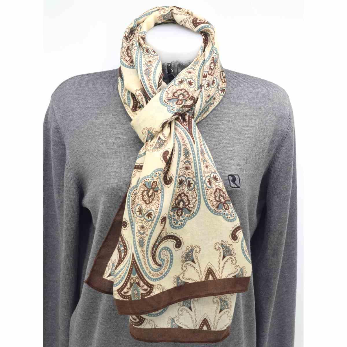 Sciarpa donna motivo paisley in poliestere Roncato