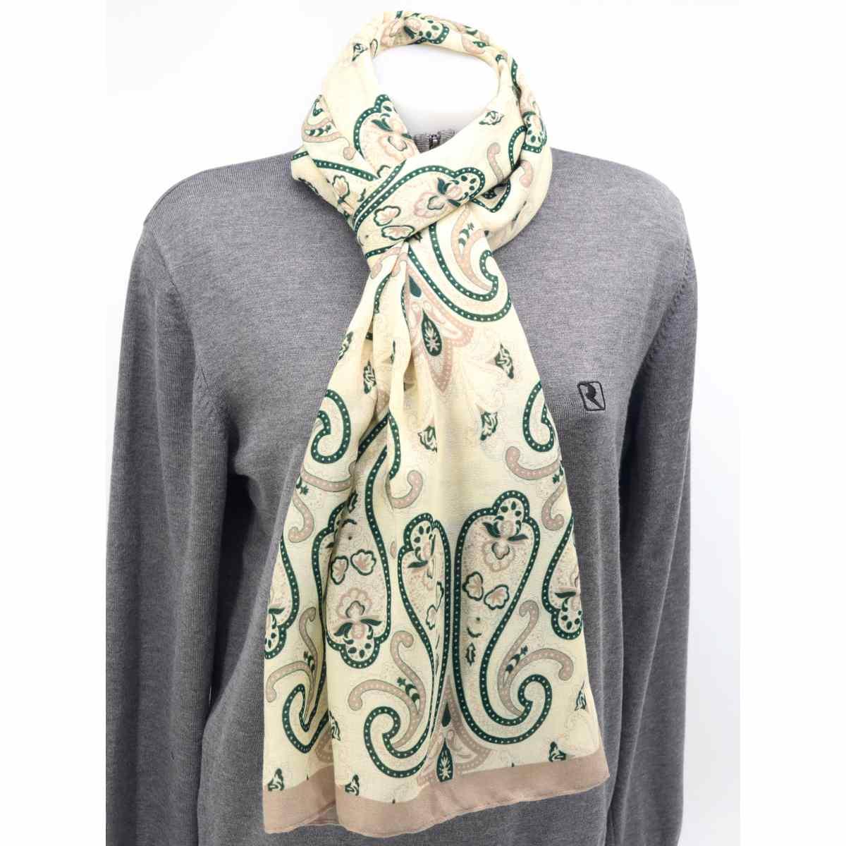 Sciarpa donna motivo paisley in poliestere Roncato