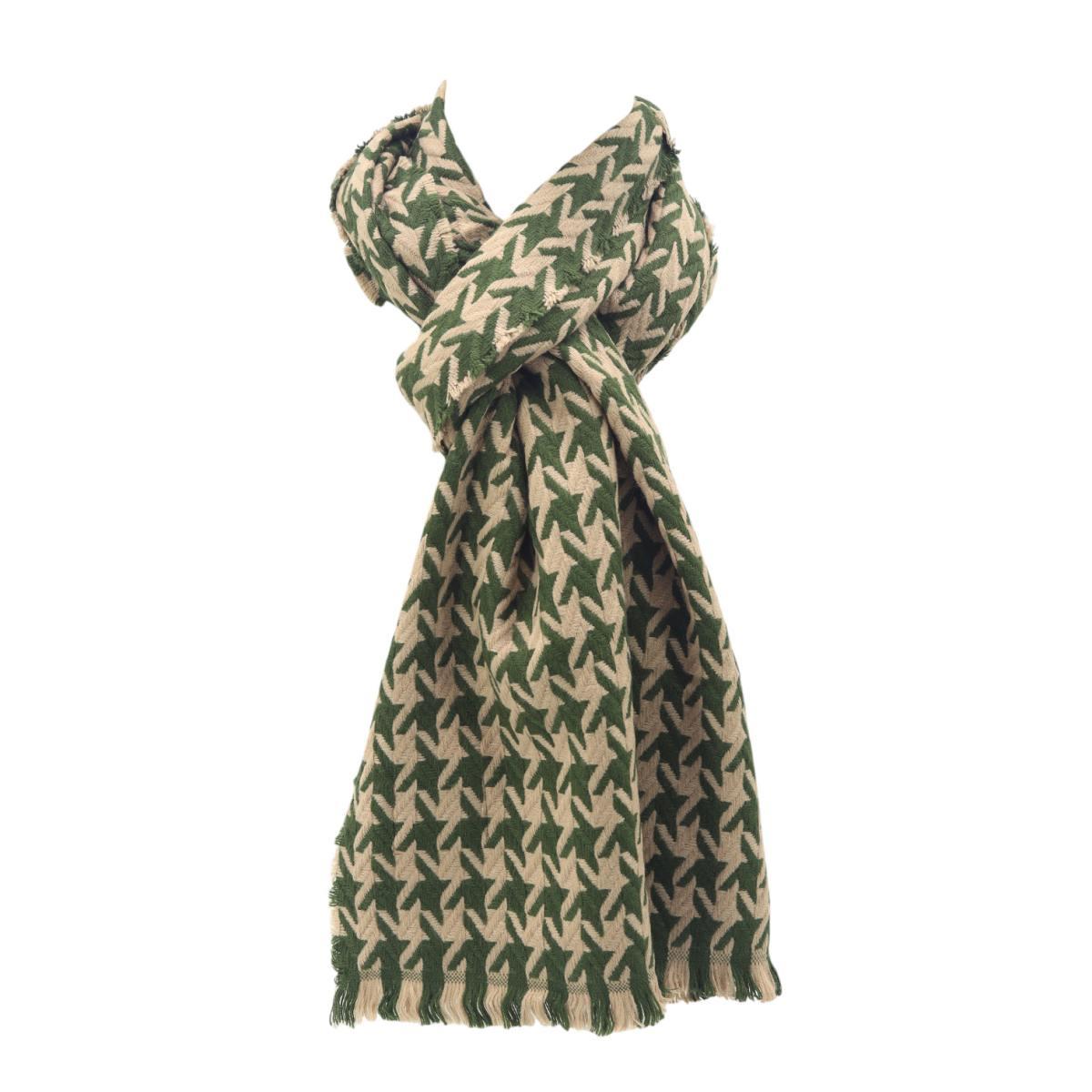 Sciarpa donna motivo pied de poule in poliestere e viscosa Roncato