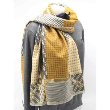 Sciarpa donna mix di fantasie in cotone Roncato