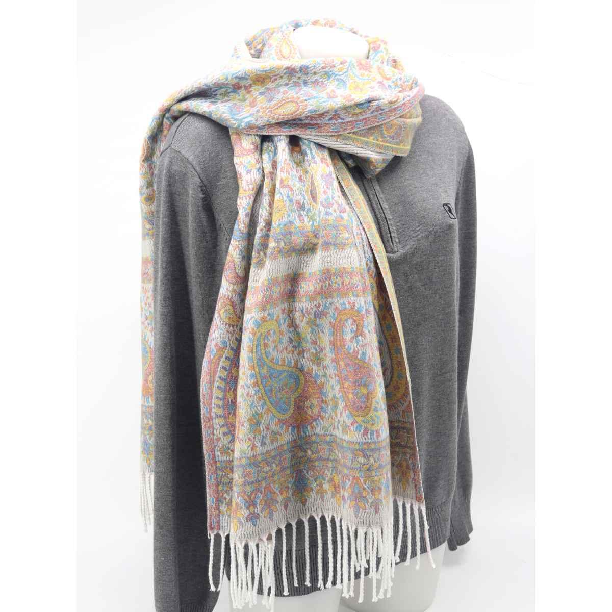 Sciarpa donna motivo paisley in cotone Roncato