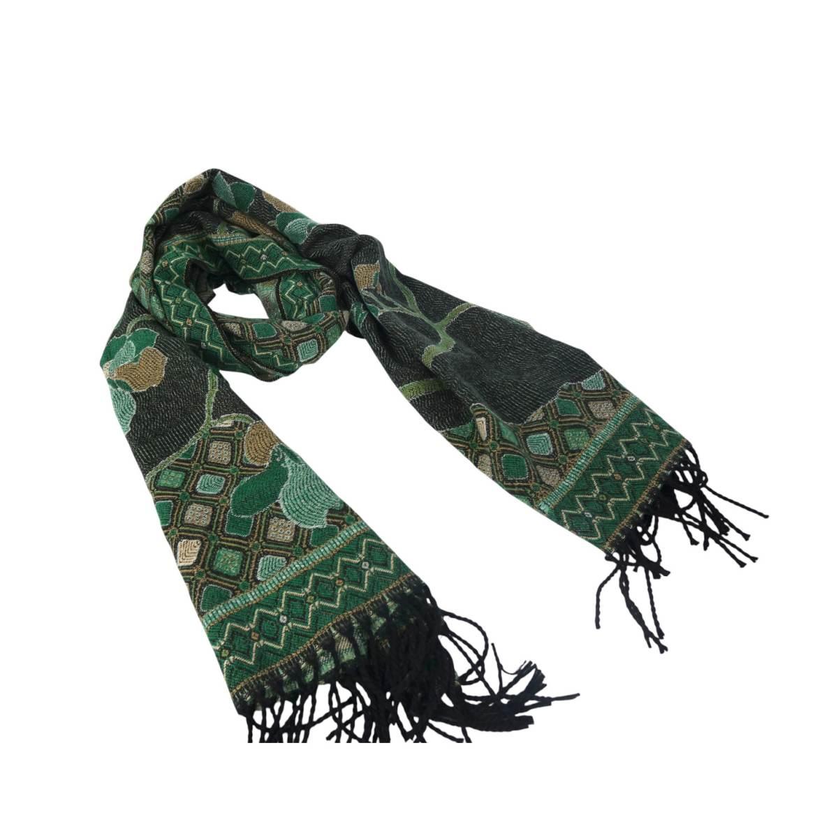 Sciarpa donna motivo geometrico e floreale in lana,poliestere e viscosa Roncato