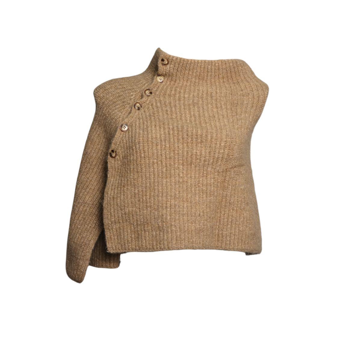 Mantellina donna a tinta unita in lana, poliestere e viscosa Roncato