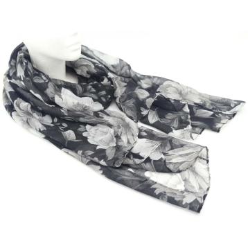 Sciarpa donna fantasia floreale in poliestere Roncato