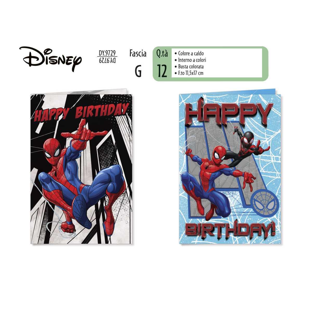 Biglietti auguri spiderman