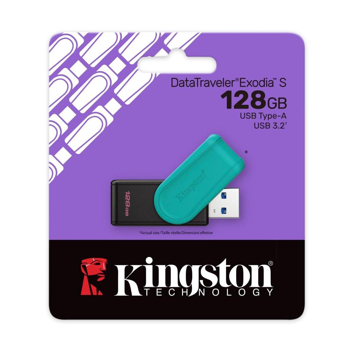 Kingston Data travel exodia s drive flash usb 128gb usb3.2 gen 1 type a dtxs/128gb