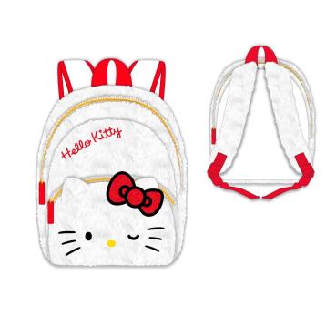 Zaino pelliccia bimba con dettaglio 3D Hello Kitty