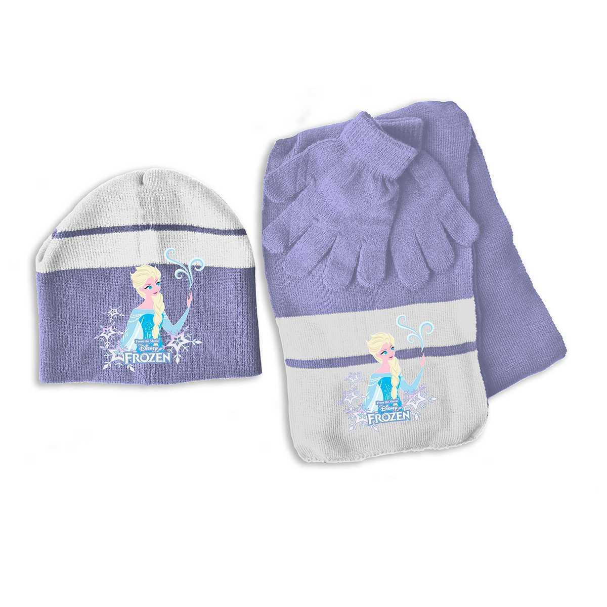 Set bimba cappello + sciarpa + guanti Frozen