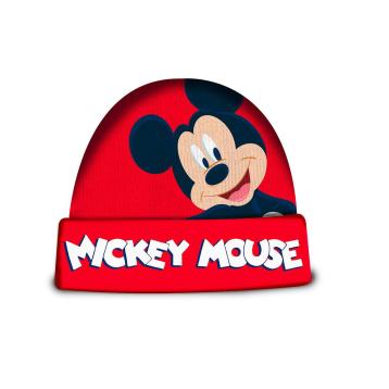 Cappello con risvolto stampa real Mickey