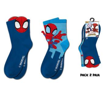Calzini bimbo medi 2 paia Spidey