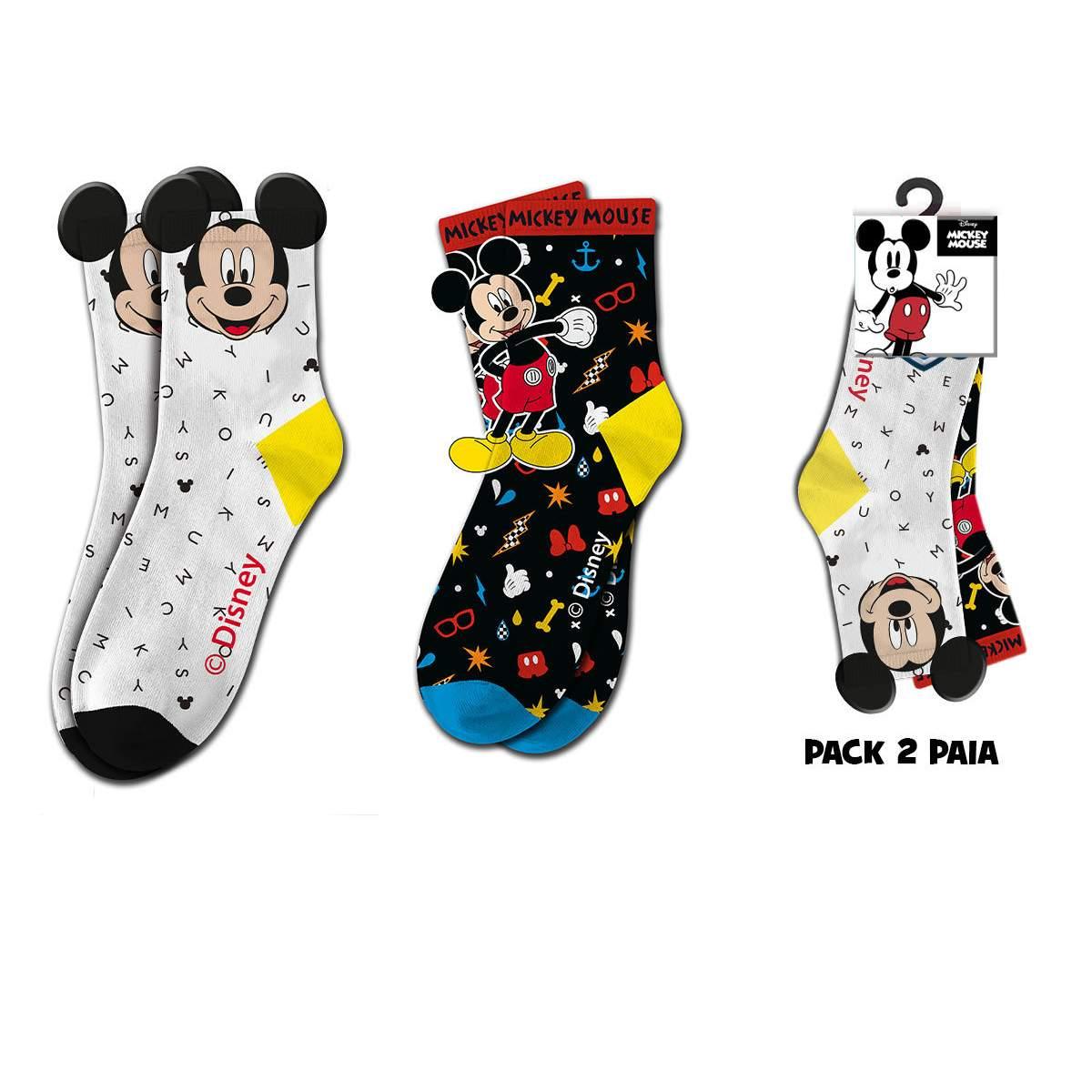 Calzini medi 2 paia Mickey