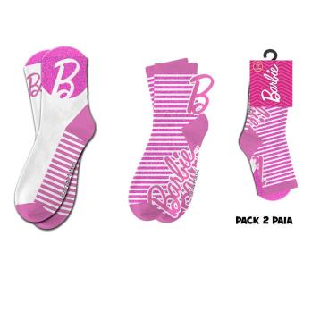 Calzini bimba medi 2 paia Barbie
